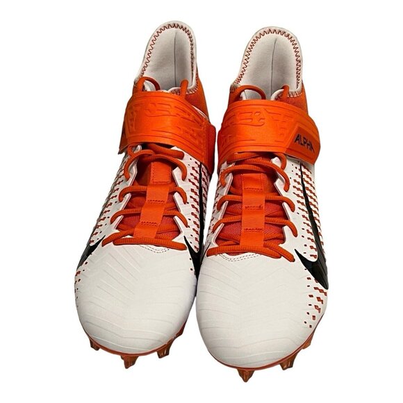 Nike Alpha Menace Pro 2 MID Football Cleat Team Orange/White Men 12.5 BV3945-103 - Picture 5 of 10